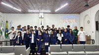 Alunos do Colégio Cívico-Militar São Judas Tadeu visitam a Câmara Municipal