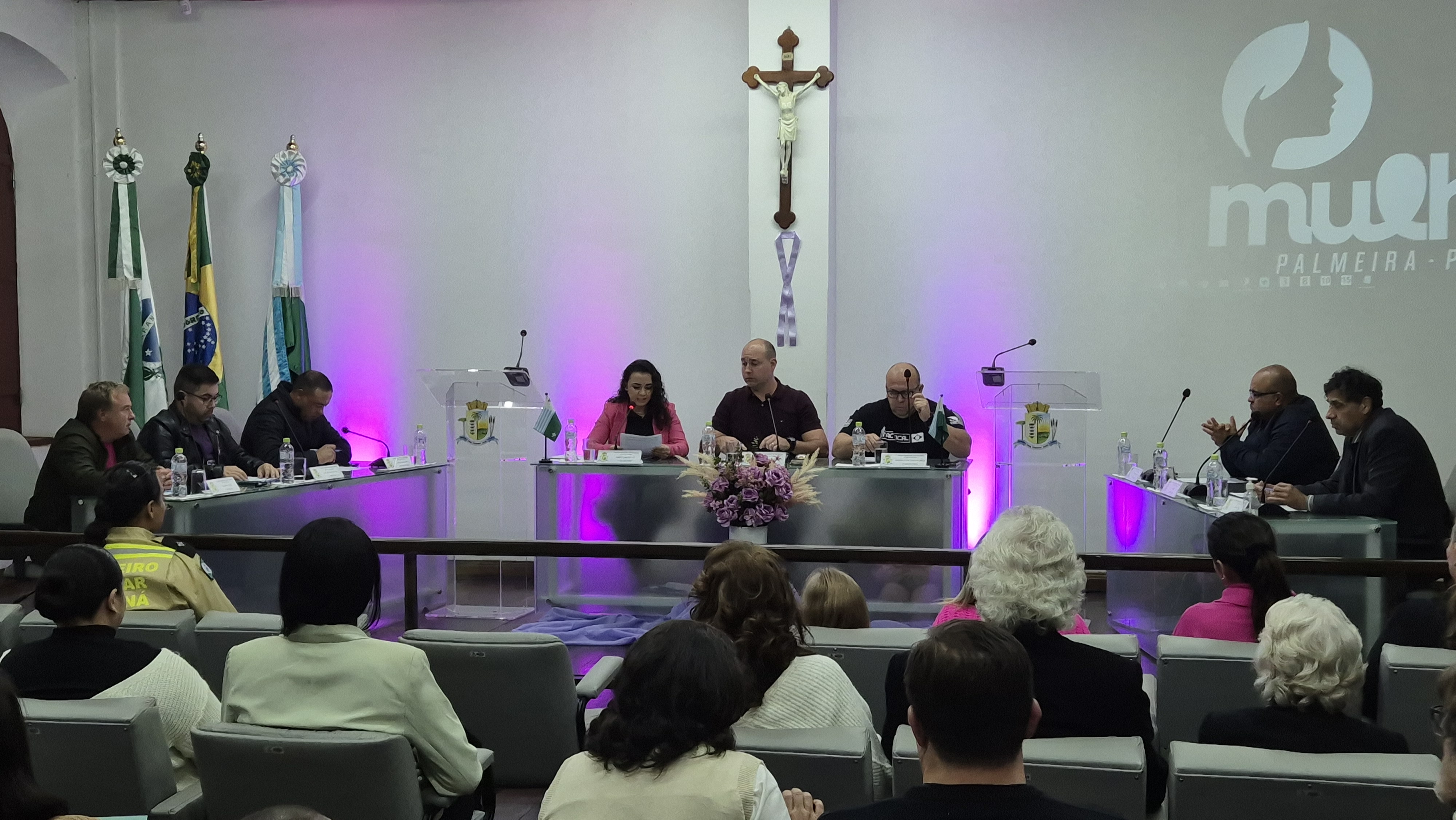 Câmara de Palmeira realiza 27ª Sessão Ordinária e dá início à campanha Agosto Lilás