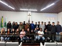 Estudantes de Pinheiral de Baixo conhecem Câmara Municipal