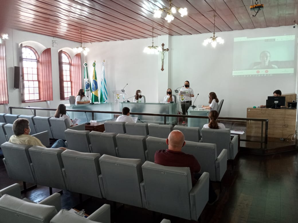 Após paralização devido à Pandemia, Parlamento Jovem retoma suas atividades e realiza 1ª Sessão Ordinária de 2021