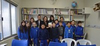 CÂMARA DE PALMEIRA É CONVIDADA A PALESTRAR SOBRE O PARLAMENTO JOVEM EM ESCOLA DE PONTA GROSSA