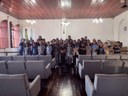 Câmara recebe visita de alunos da Escola Municipal Integral Nossa Senhora do Rocio.
