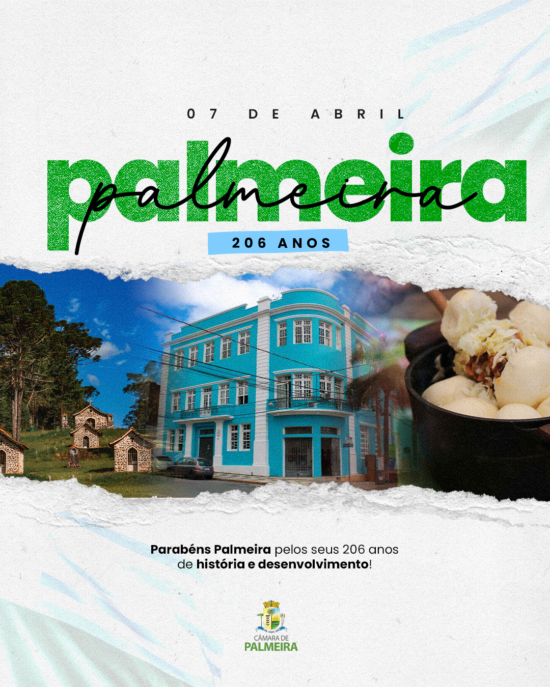 PARABÉNS PALMEIRA – 206 ANOS