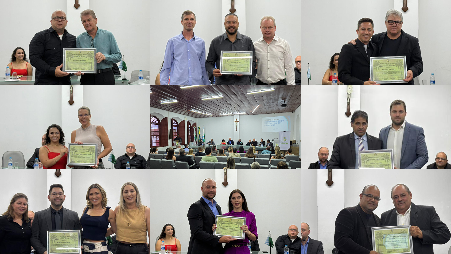 Prêmio Cidade Clima do Brasil 2025 é entregue a homenageados em sessão especial